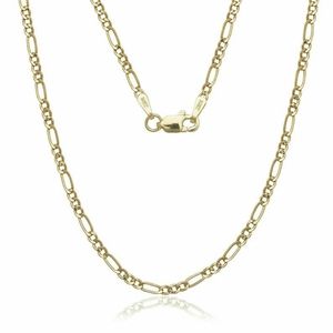 14k Yellow Gold Figaro Chain 18 inch